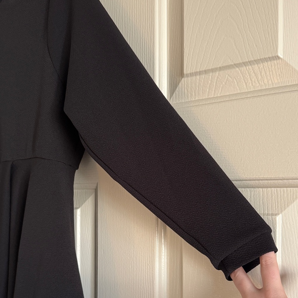 Black Asymmetrical Tunic Top - Picture 2 of 6